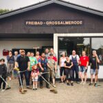 Gemeinsamer Arbeitseinsatz im Panoramabad