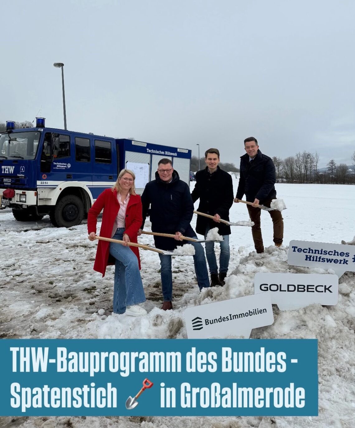 Spatenstich für den neuen THW Standort