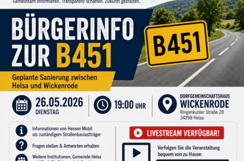 Bürgerinformation zur Sanierung der B 451